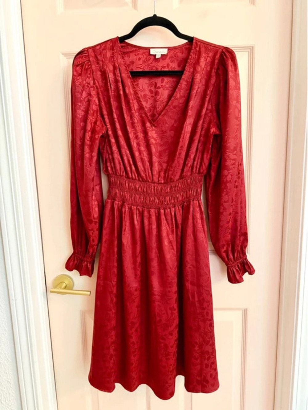 $5 SALE Red floral Chenault dress